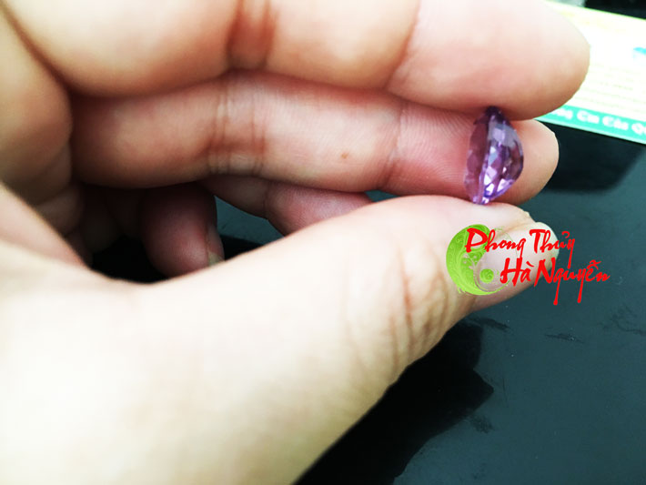 mặt nhẫn thạch anh tím hai màu